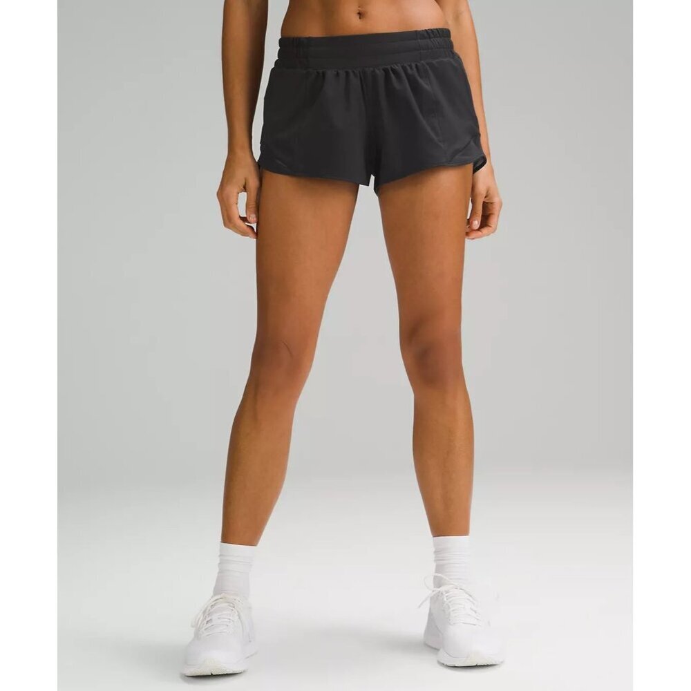 Hotty Hot Short Low-Rise Lined Short 2.5" - Black